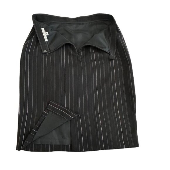 Alberto Makali Women' 6 Black & White Fully Lined Straight/Pencil  Midi Skirt - Picture 3 of 11